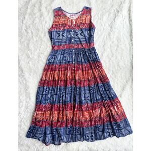 90’s No Boundaries Boho Cotton Midi Dress